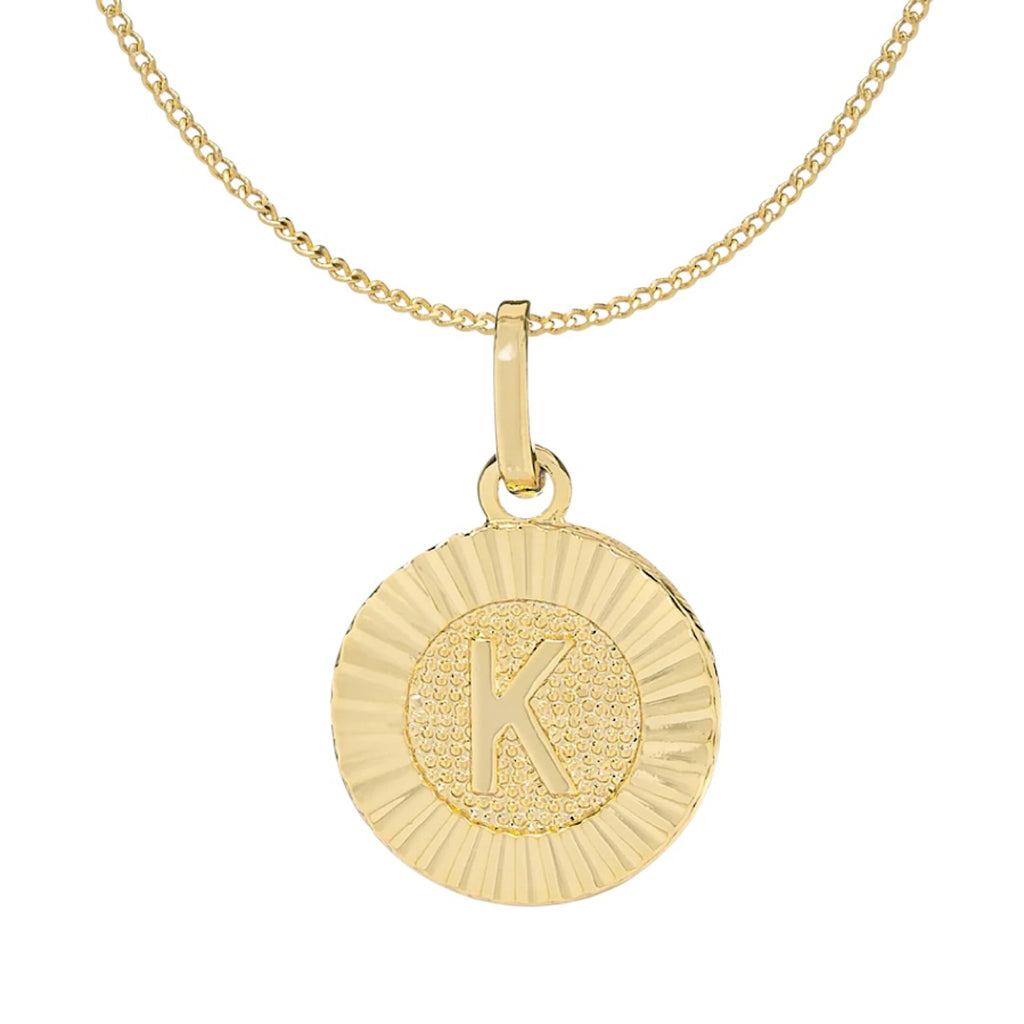 Bracha Initial Medallion Lariat