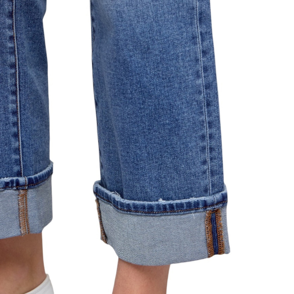 Hidden HD1724WS-MD Medium Ella Mid Rise Classic Straight Leg Jeans