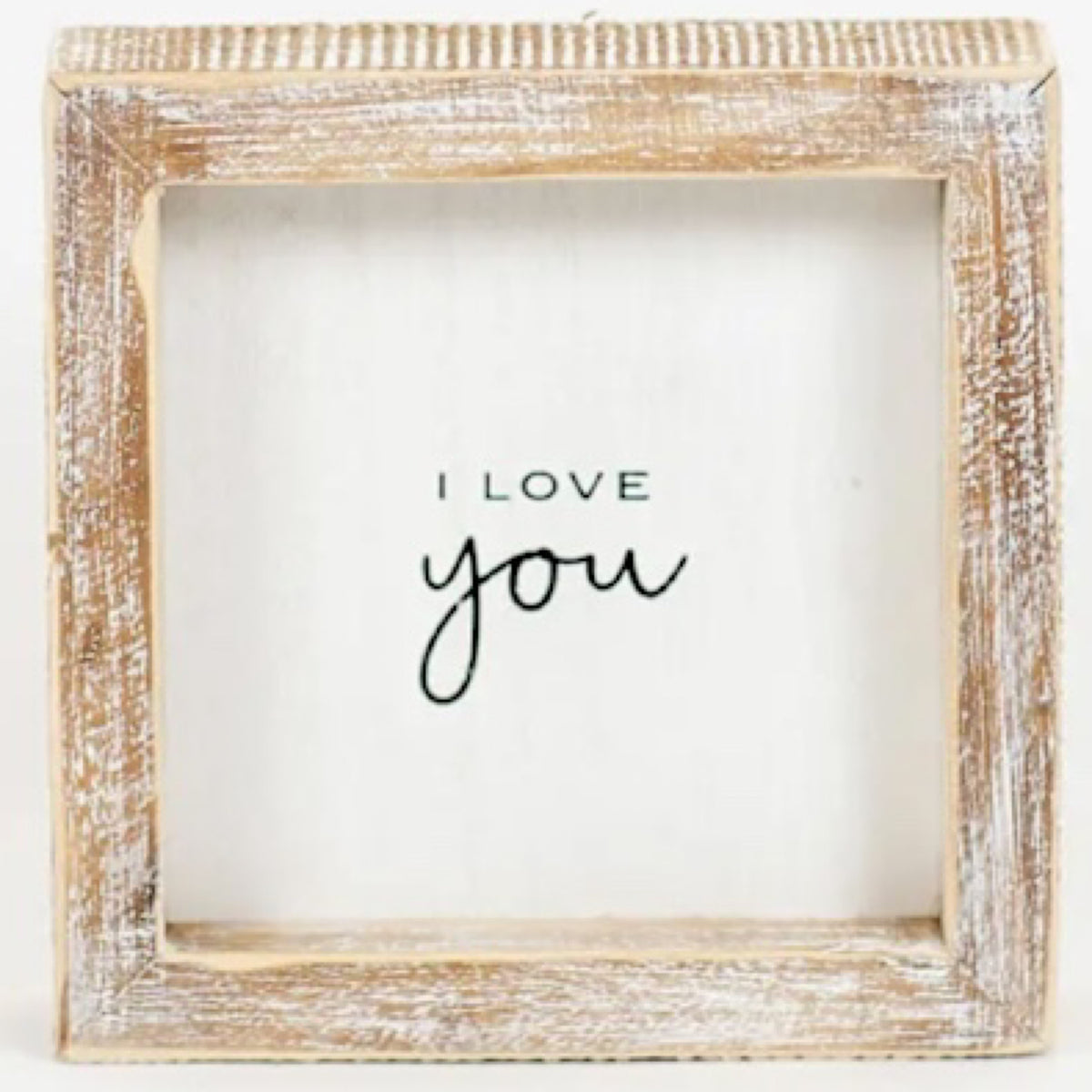 I Love You Wood Sign
