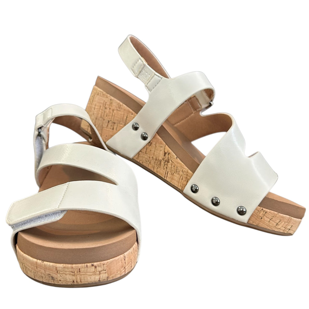 Corkys Rain Check Wedges Ivory