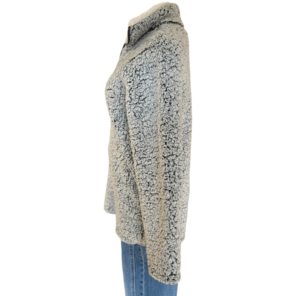 Love Tree Olive Washed Sherpa Quarter Zip Pullover Size Small-RF