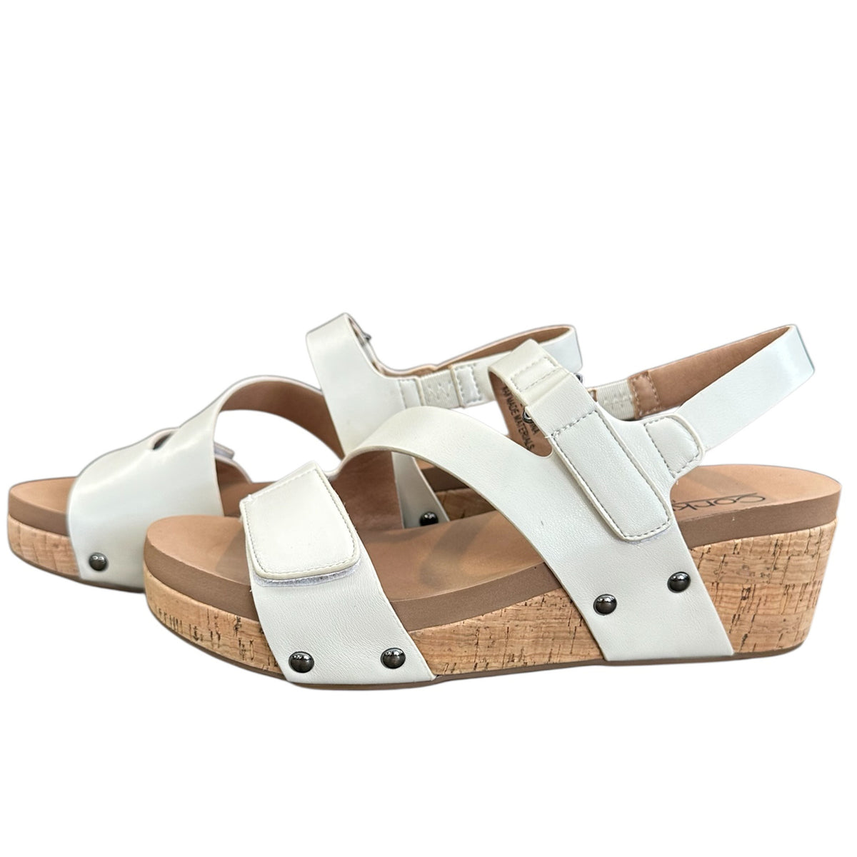 Corkys Rain Check Wedges Ivory
