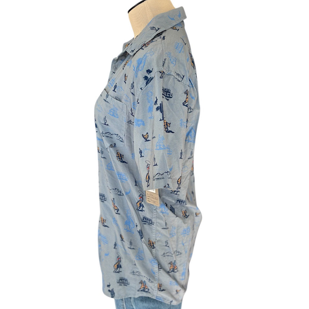 Born & Raised Music Festival Rodeo Button Up Shirt Size M-RF
