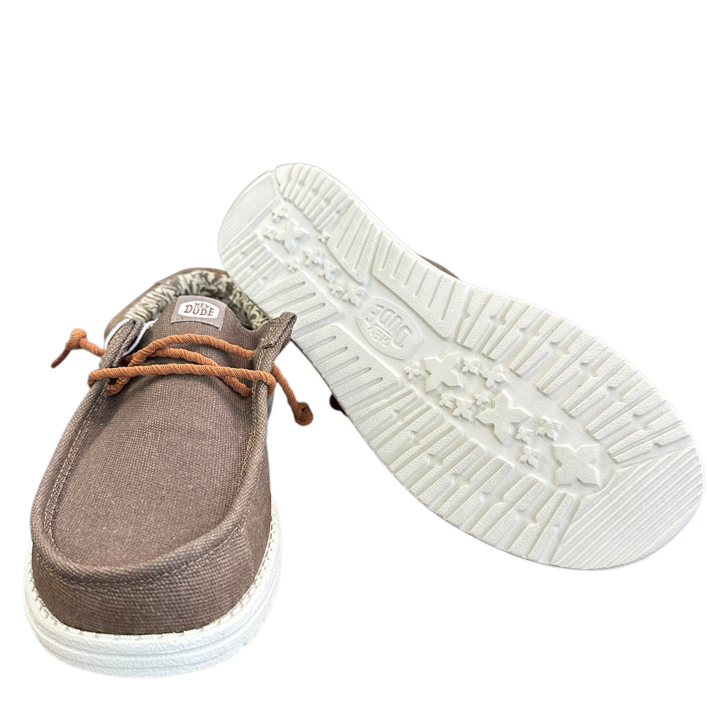 Hey Dude Wally Waxed Canvas Walnut