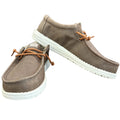 Hey Dude Wally Waxed Canvas Walnut