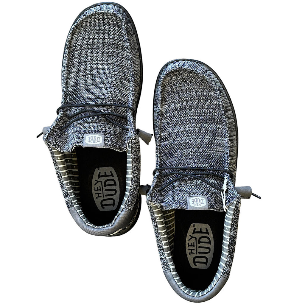Hey Dude Wally Stretch Sox Granite Grey/Black