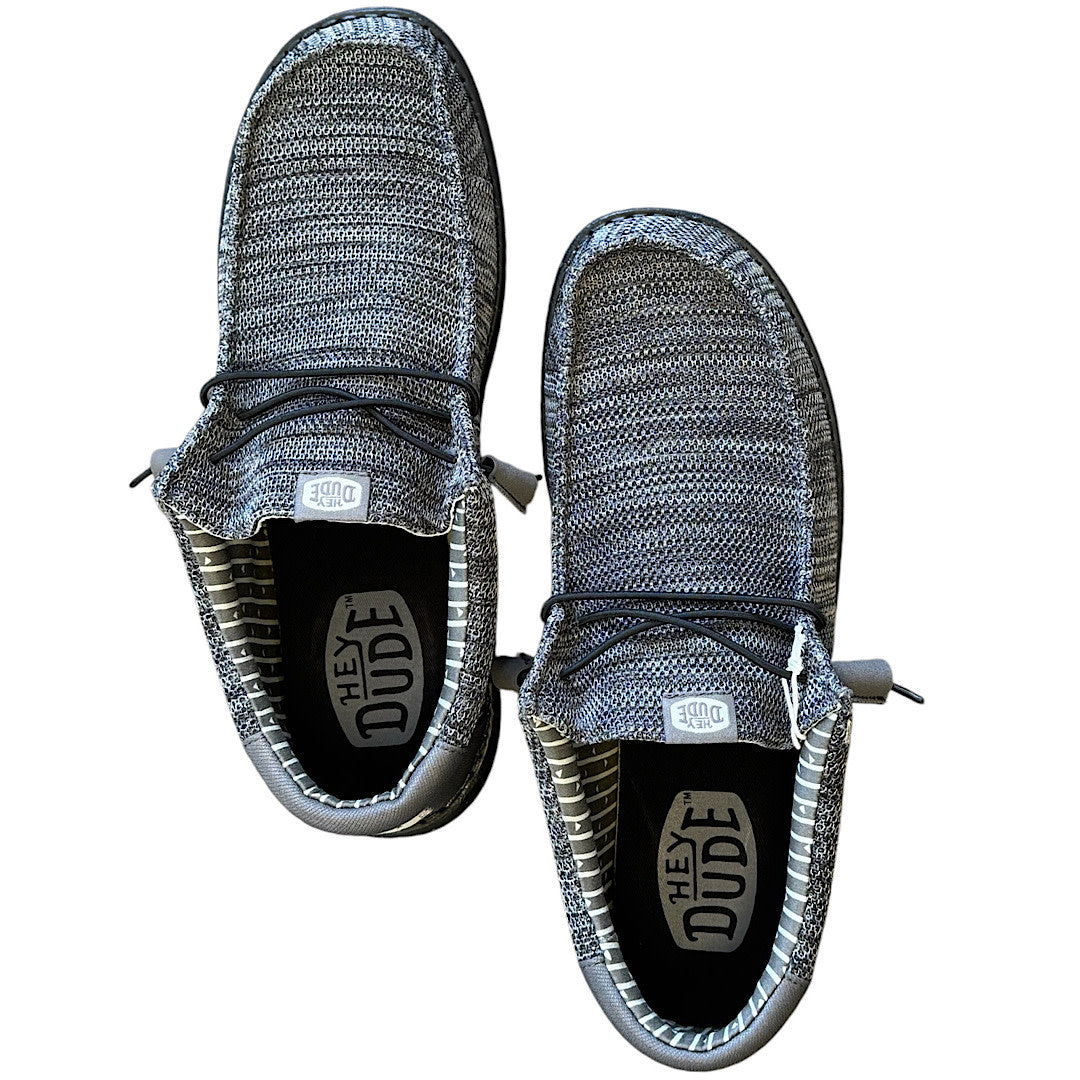 Hey Dude Wally Stretch Sox Granite Grey/Black