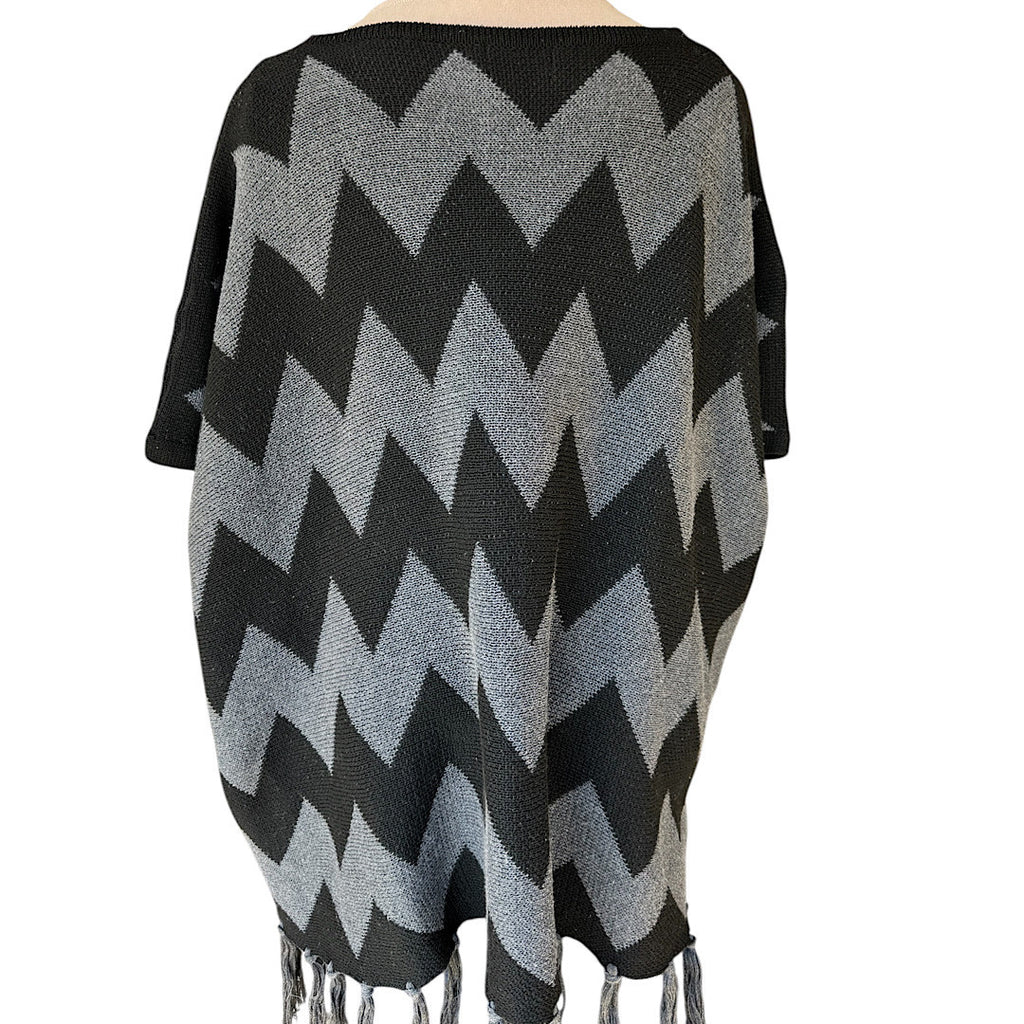 POL Black Checkered Cardigan Size Large-RF