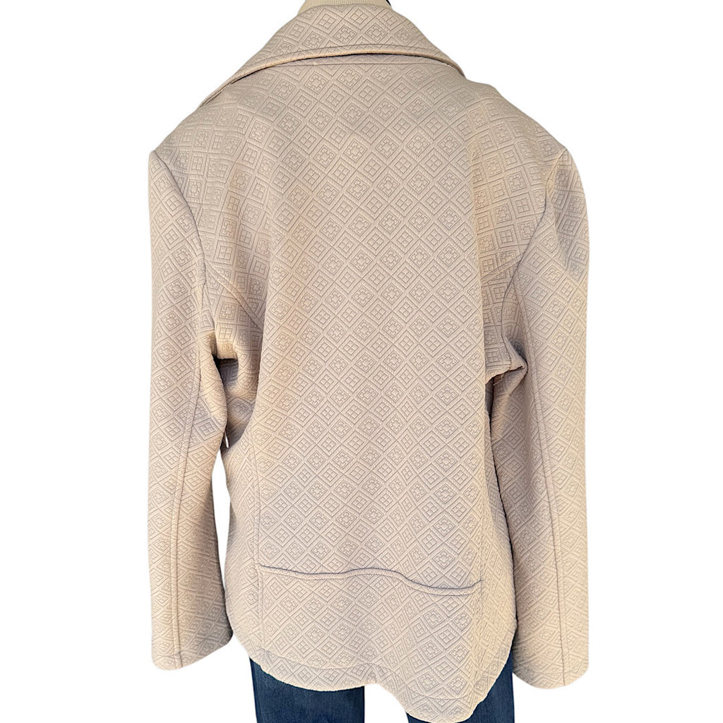 Roz&Ali Beige Quilted Jacket Size XL- RF