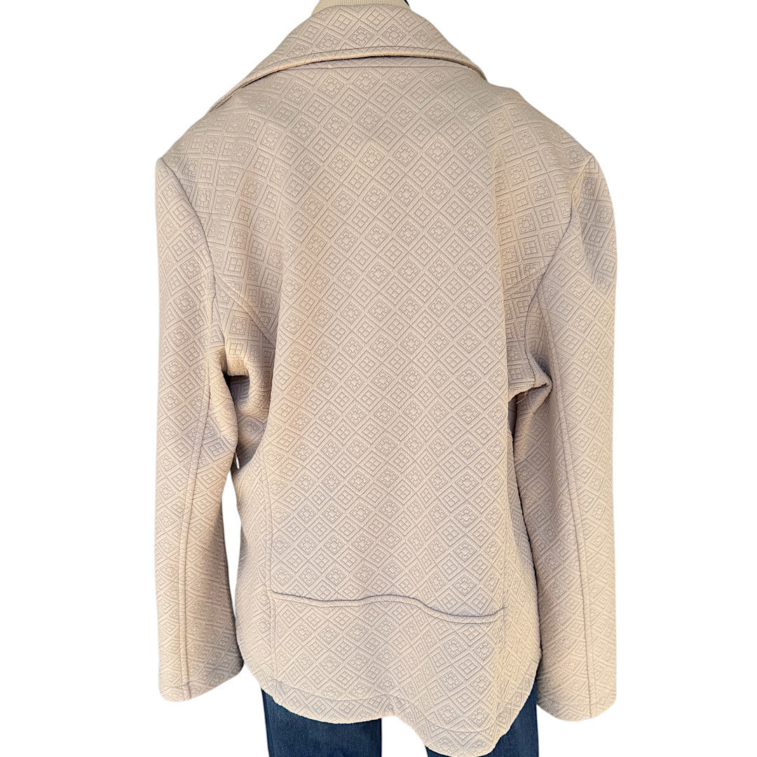 Roz&Ali Beige Quilted Jacket Size XL- RF