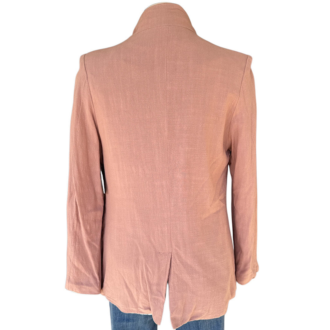Blue B Dusty Rose Long Sleeve Blazer Size Medium- RF
