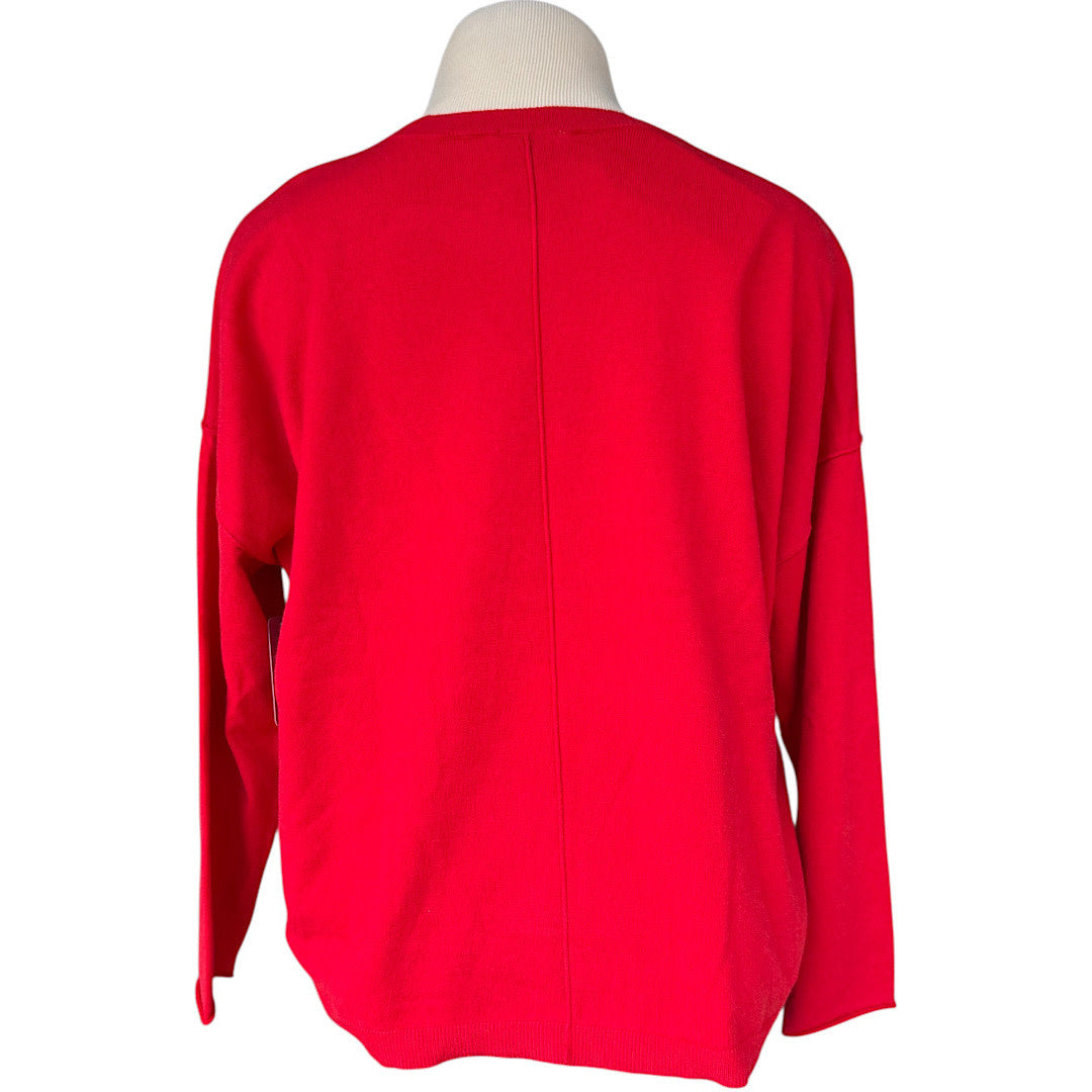 Wonderly Red Long Sleeve Sweater Size Small-RF