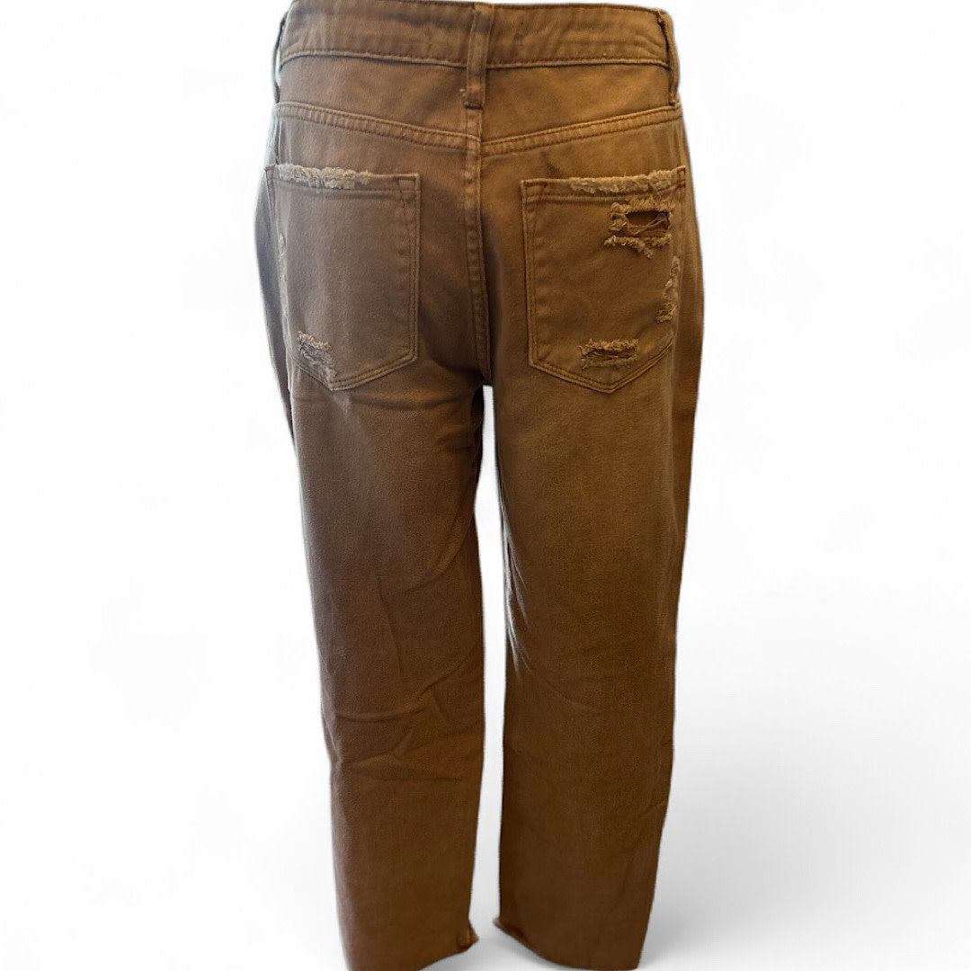 Vervet Burnt Orange Cropped Jean Size 27-RF