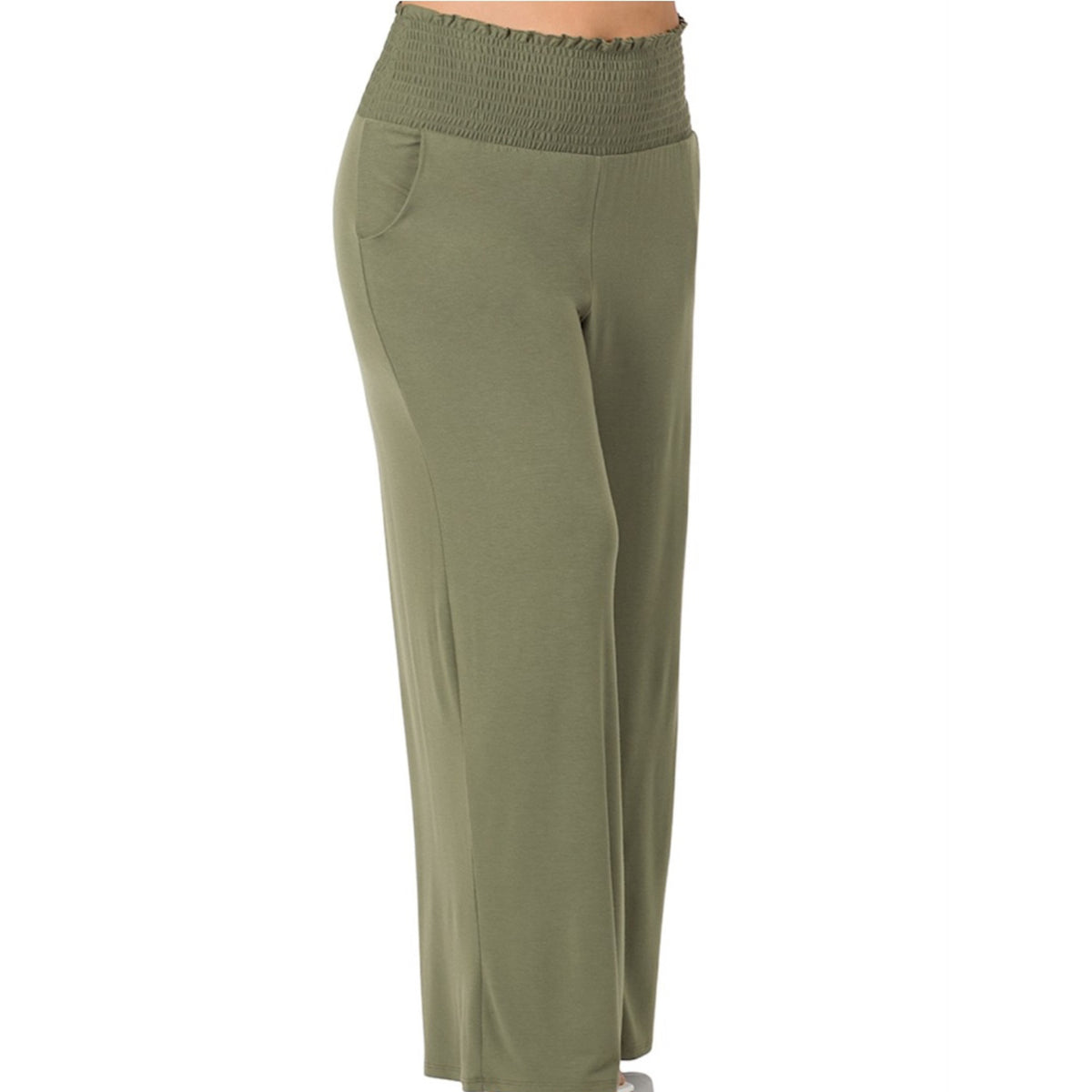 Plus Smocked Waistband Lounge Pants
