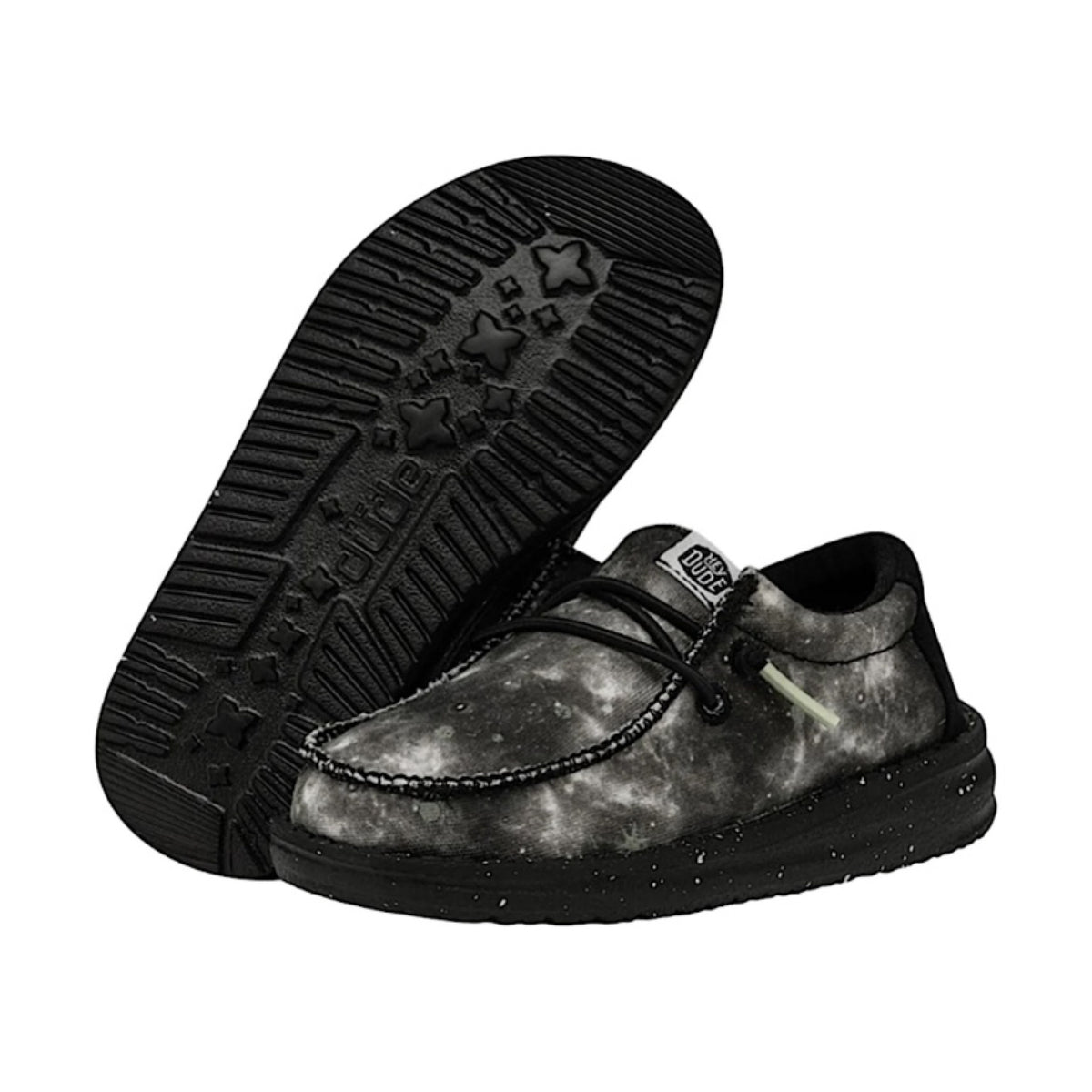 Hey Dude Wally Youth/Kids Galaxy Black Multi/Glow