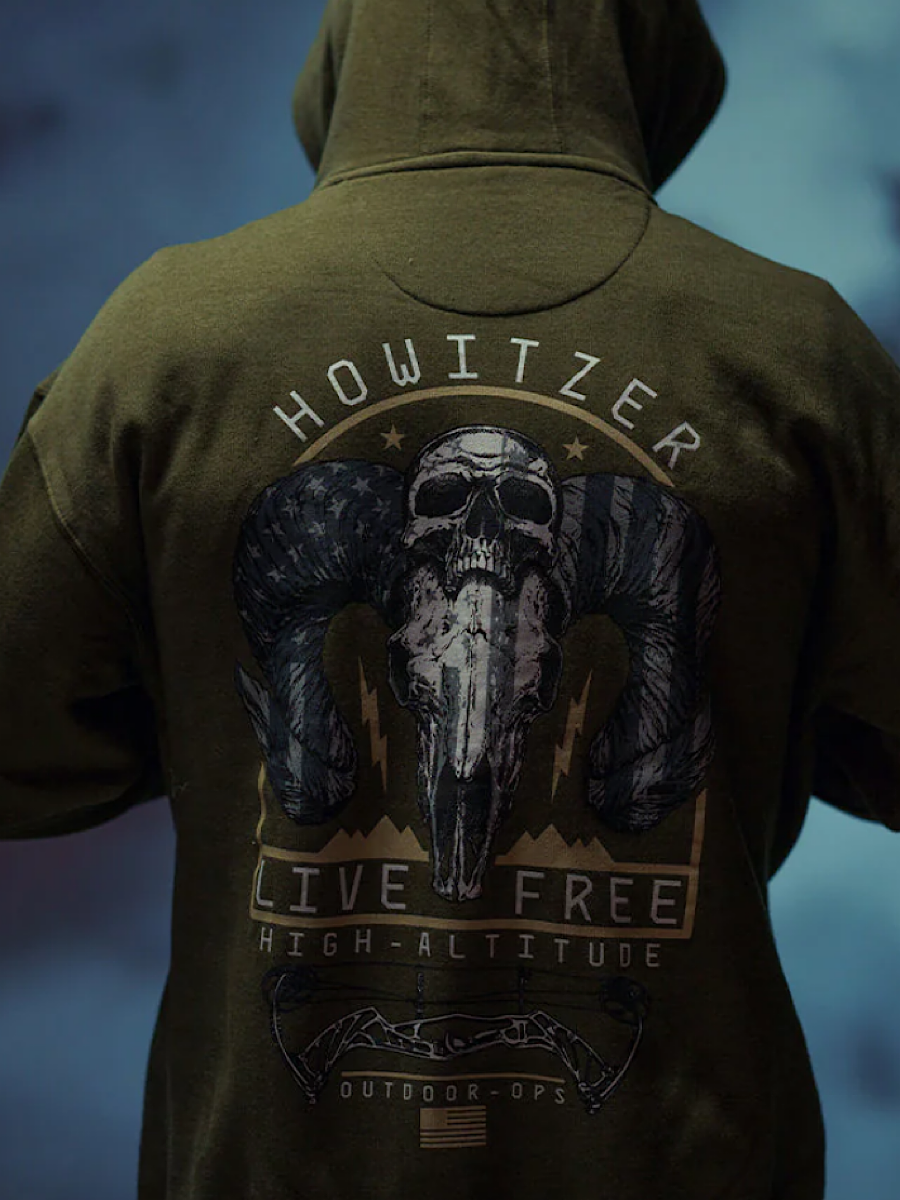Howitzer Outdoor Ops Po Hoodie -Army Heather