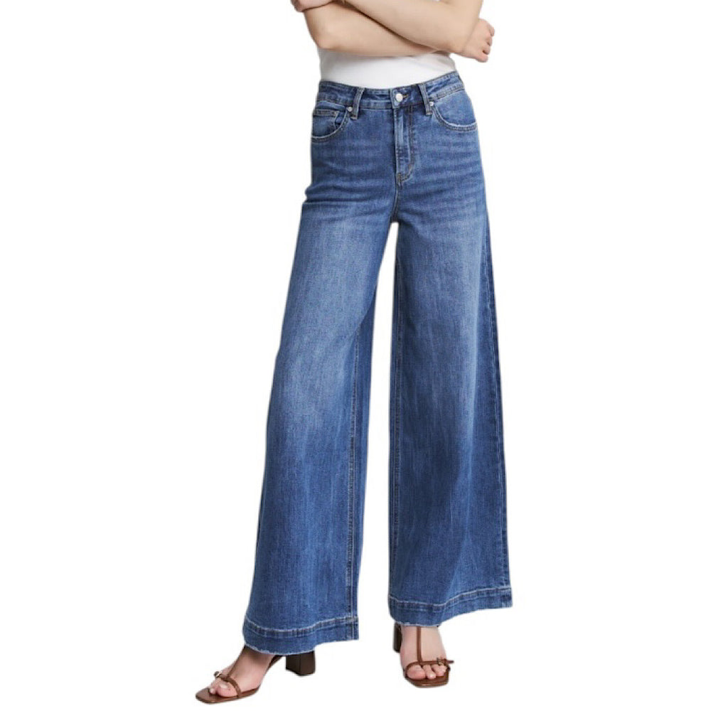 MICA MDP-W3599 S/H Rise Slouchy Wide Leg Jean