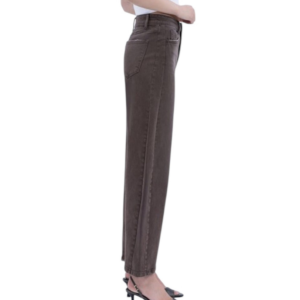 Vervet T6977TOT Super High Toast Ankle Barrel Jean