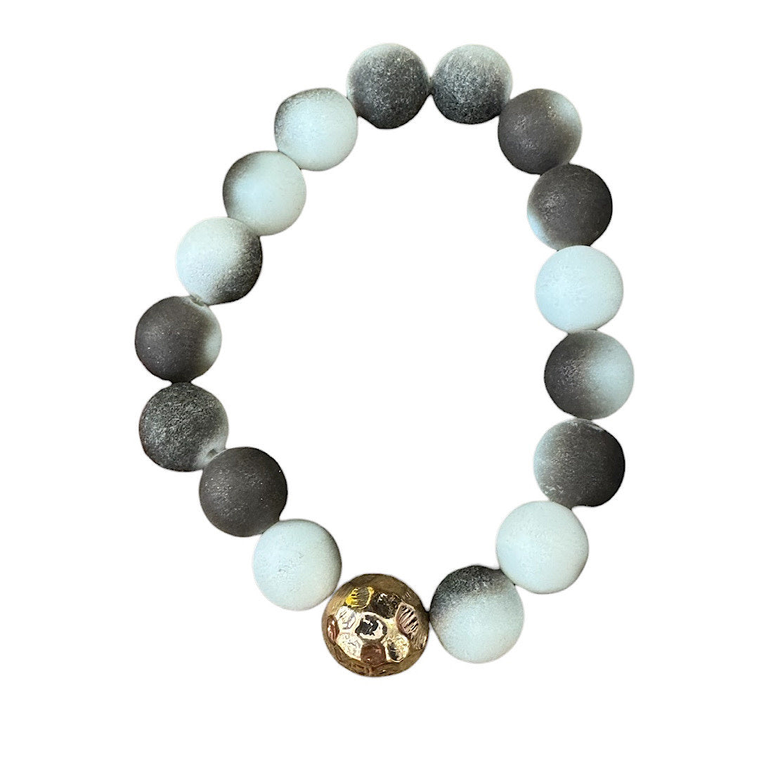 Ombre/Gold Mix Beaded Bracelet