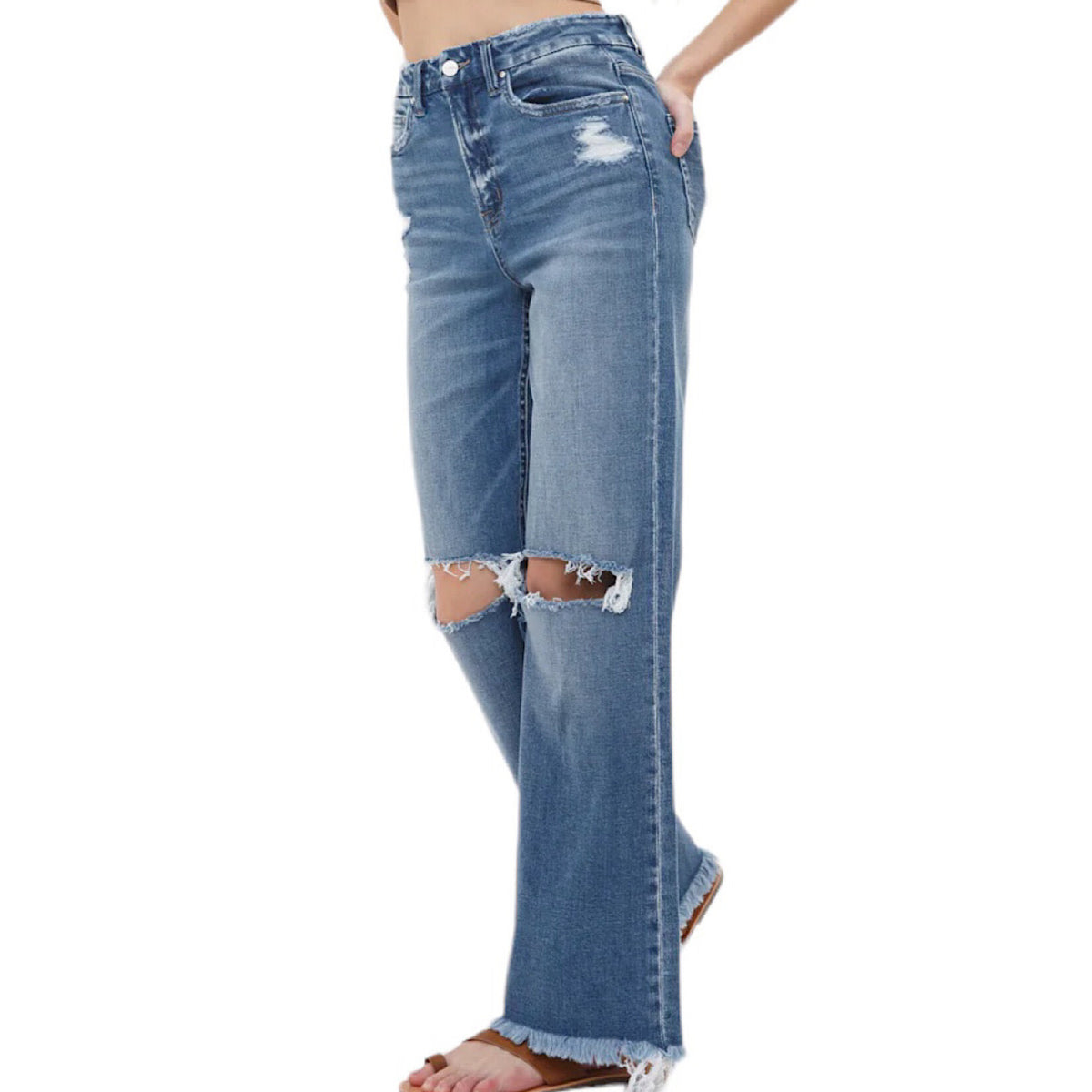 Mica MDP-W182 Dehours Stretch Super High Rise Wide Leg