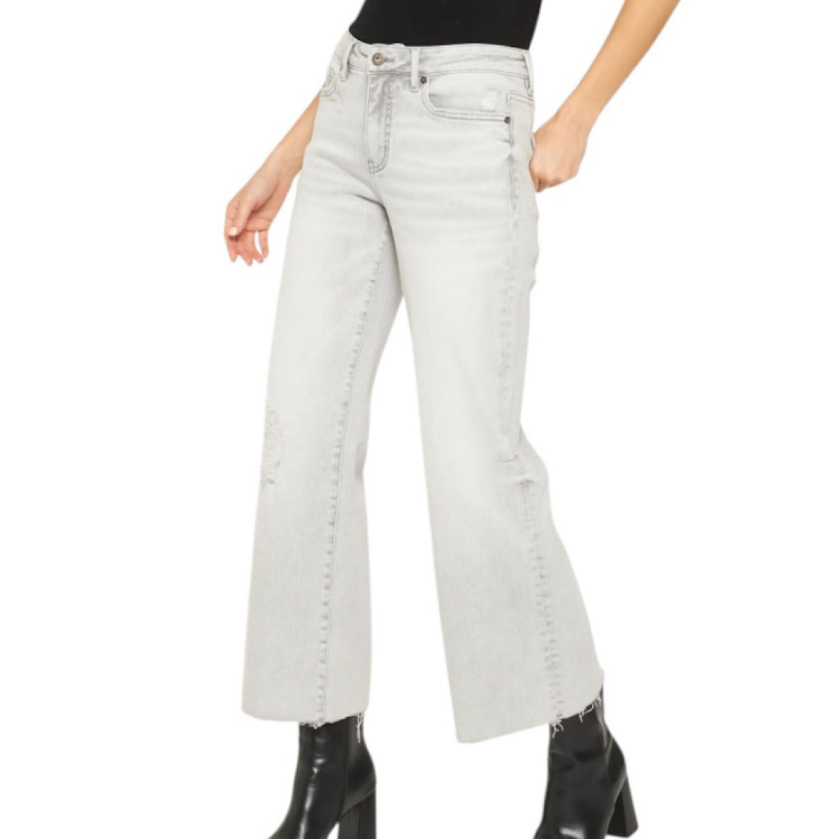 MICA MTT-W3280 Arsenic Mid Rise Wide Leg Tummy Tuck