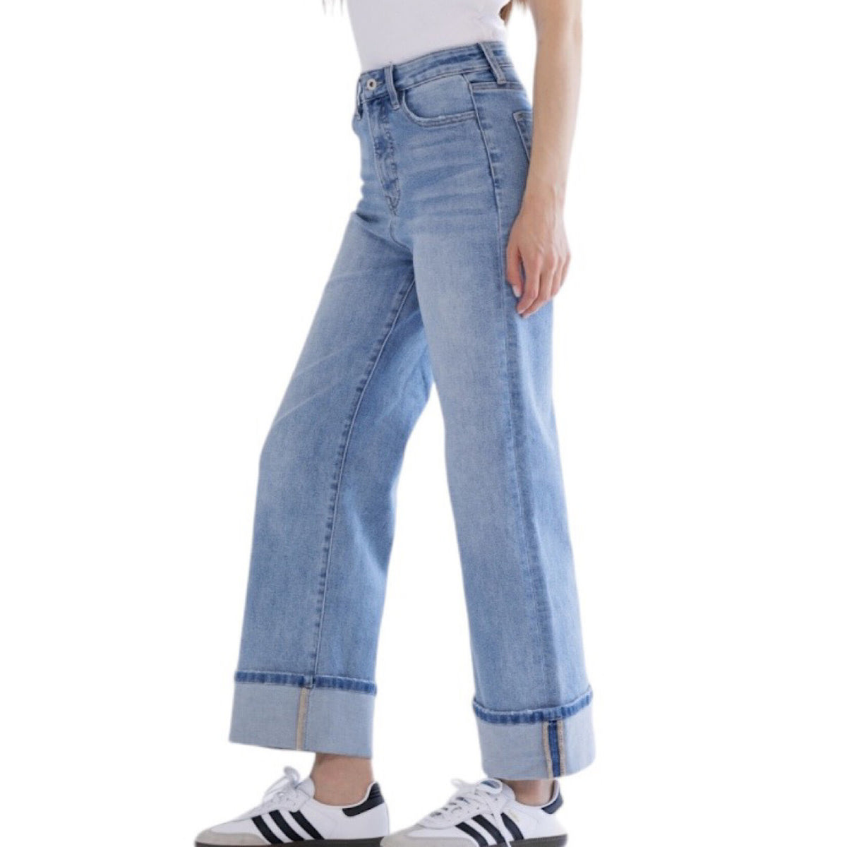 MICA MTT-W3373LT Super High Wide leg With Cuffed Hem
