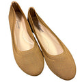 Tan Woven Classic Slip On Flats