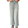 Olive Wide Leg Drawstring Lounge Pants