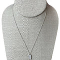 14K WHT GLD Dog Tag Pendant-1