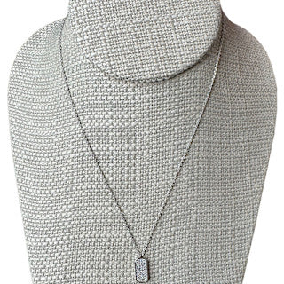 14K WHT GLD Dog Tag Pendant-1