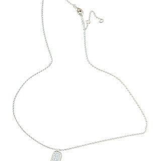 14K WHT GLD Dog Tag Pendant-2